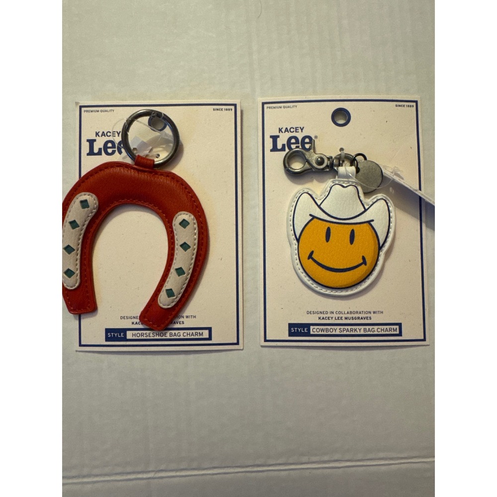 Kacey Musgraves x Lee Horseshoe & Cowboy Sparky Bag Charm Set New